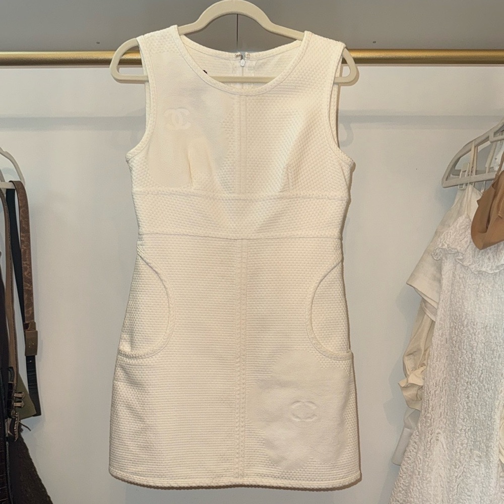 Chanel Sport White Sleeveless Dress